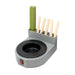 lapidary dop pot with built in storage holding dop wax stick  and lapidary dop sticks