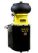 burr king vibra 200 on top of optional stand pak 500 plugged into an outlet with white background