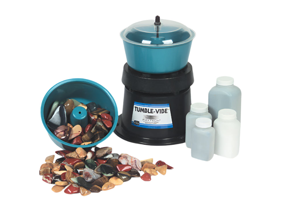 Raytech Tumble-Vibe TV-5 Vibratory Tumbler/Rock Polisher 8" with Free Grit Set