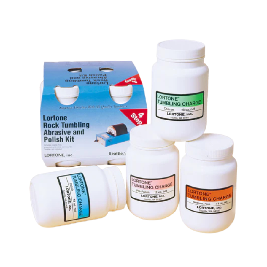 Lortone 4 Step Grit & Polish Kit