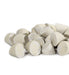 close up of ceramalite ceramic media with v-cut cyliner shape tumbling media for rock tumblers